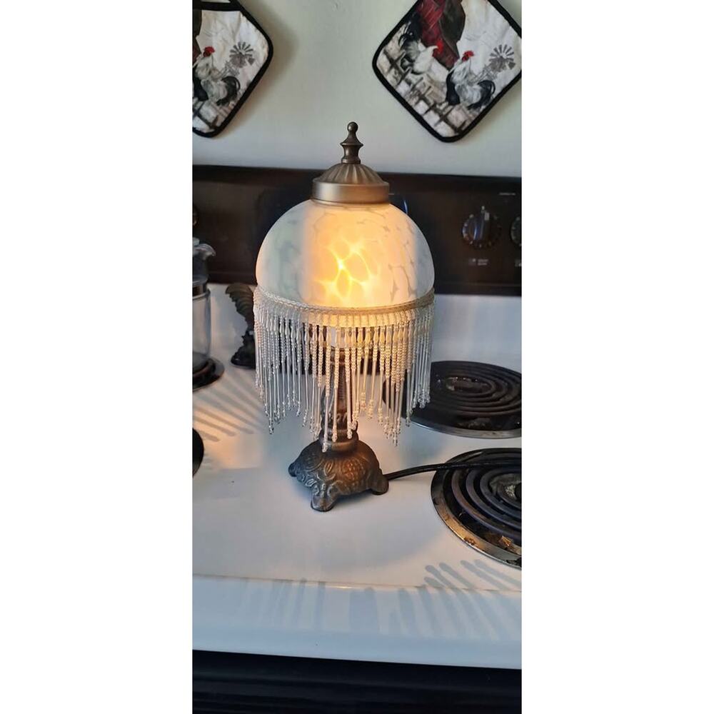 Vintage Victorian-style boudoir lamp